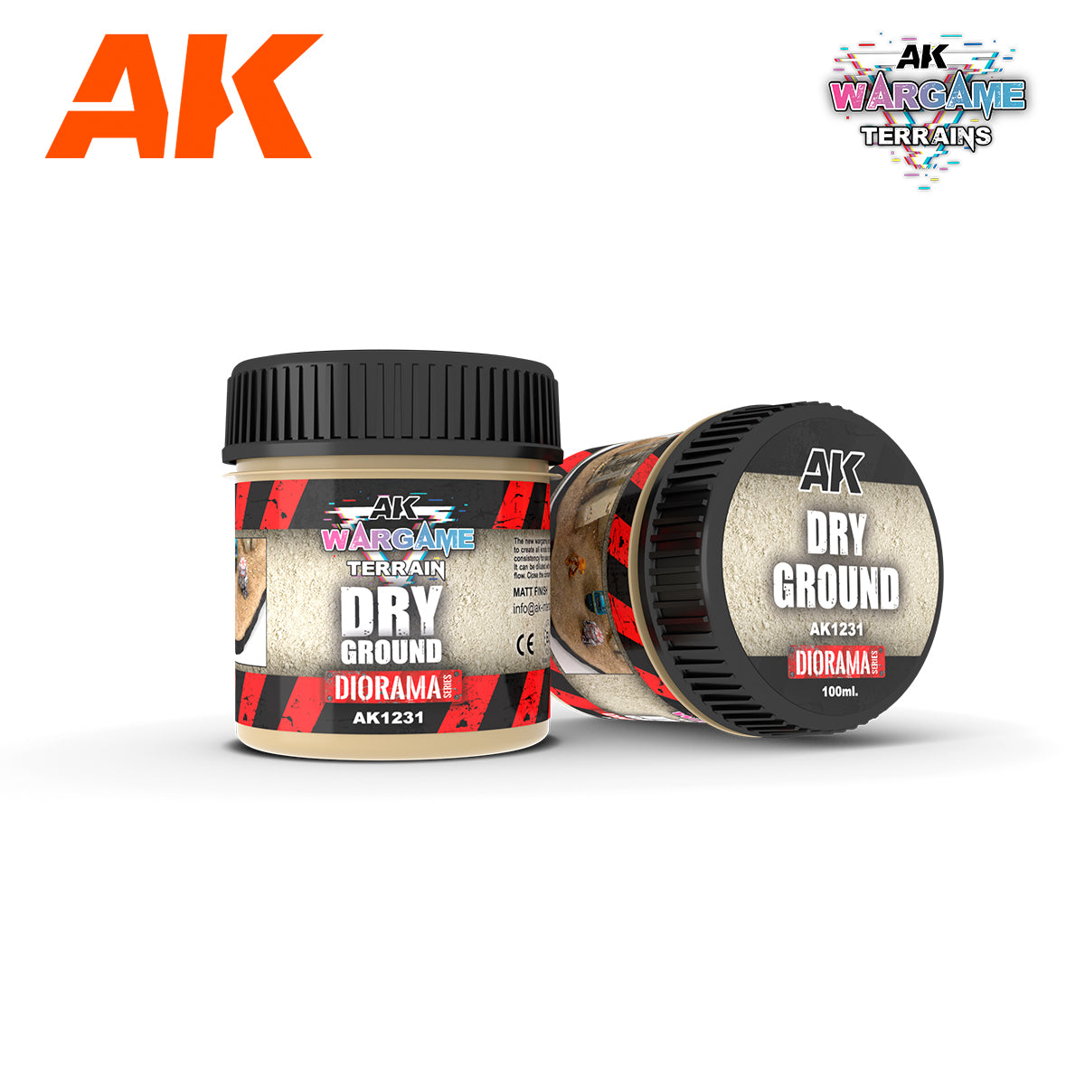 AK Interactive Terrains Dry Ground - 100ml (Acrylic)