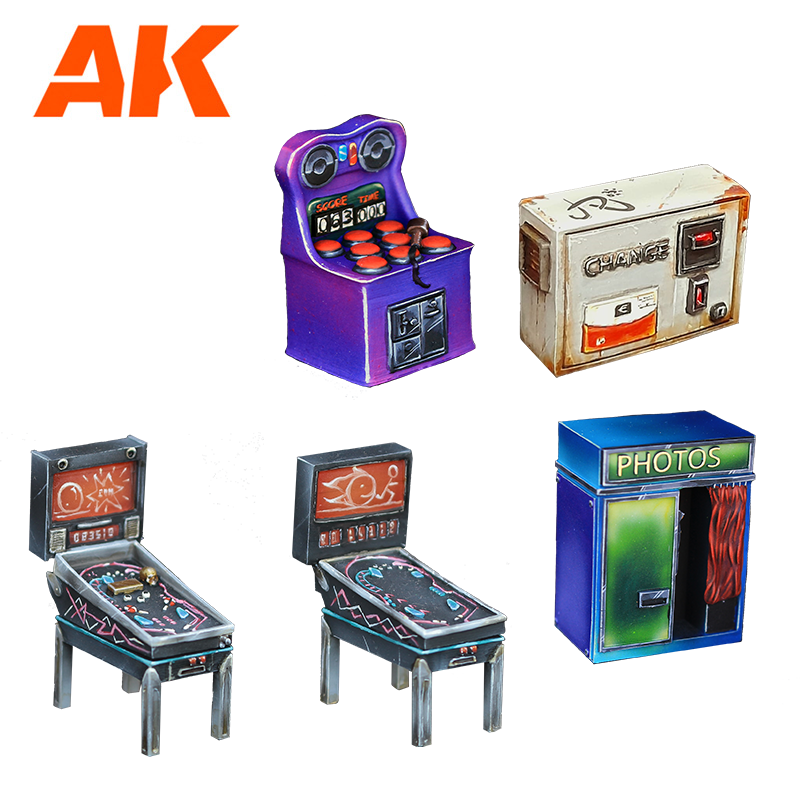 AK Interactive Arcade Wargame Set 100% Polyurethane Resin Compatible With 30-35MM Scale