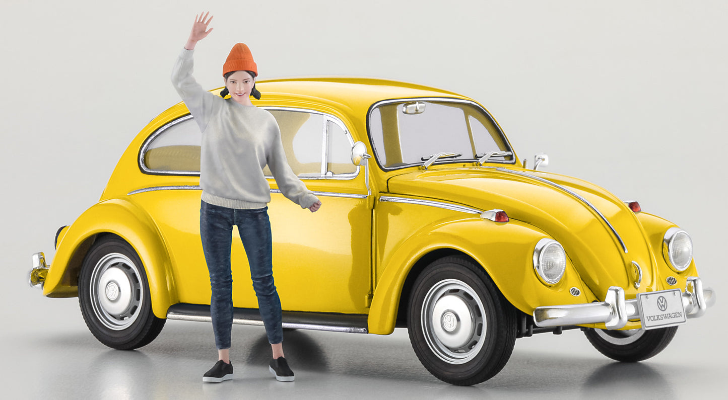 Hasegawa 1/24 Volkswagen Beetle Type 1 (1967) W/Girl’S Figure