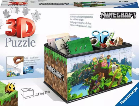 RAVENSBURGER 223PC - 3D PUZZLE - MINECRAFT STORAGE BOX