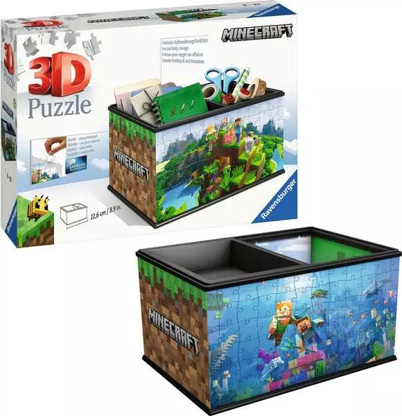 RAVENSBURGER 223PC - 3D PUZZLE - MINECRAFT STORAGE BOX