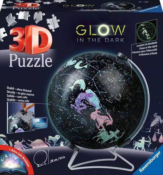 RAVENSBURGER 3D - STARGLOBE - GLOW IN THE DARK