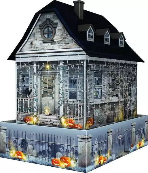 RAVENSBURGER 216PC - 3D PUZZLE - HAUNTED HOUSE WITH LIGHTS