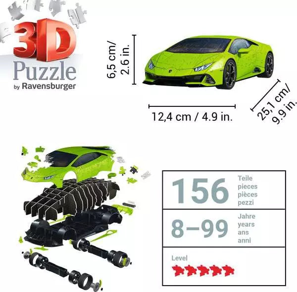RAVENSBURGER 3D - LAMBORGHINI HURACAN - GREEN
