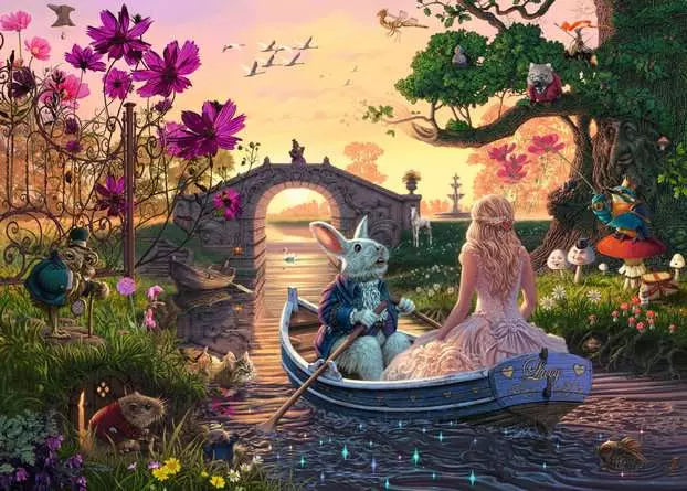 RAVENSBURGER 1000PC - LOOK AND FIND - ENCHANTED LANDS