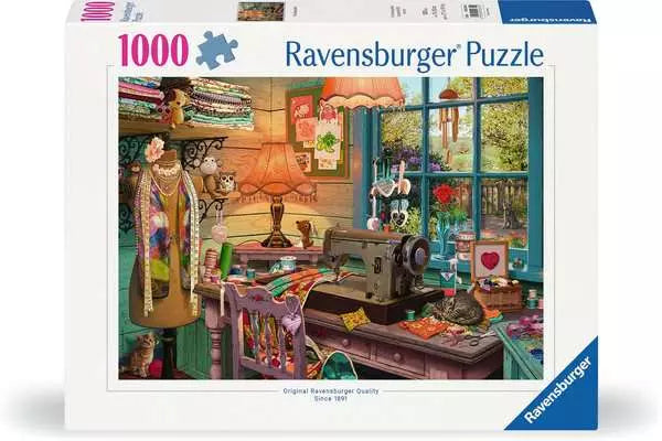 RAVENSBURGER 1000PC - THE SEWING SHED