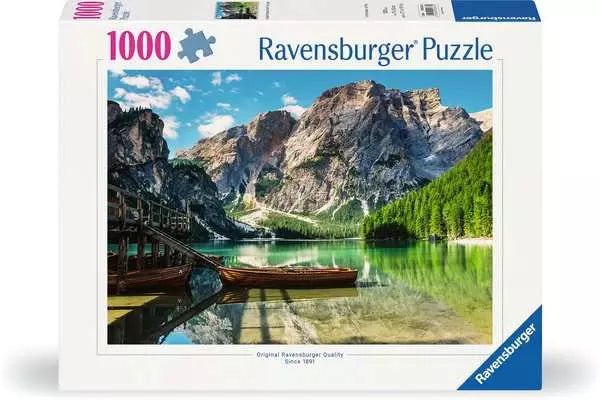 RAVENSBURGER 1000PC - PRAGASER WILDSEE, SOUTH TYROL, ITALY