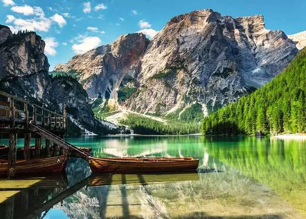 RAVENSBURGER 1000PC - PRAGASER WILDSEE, SOUTH TYROL, ITALY