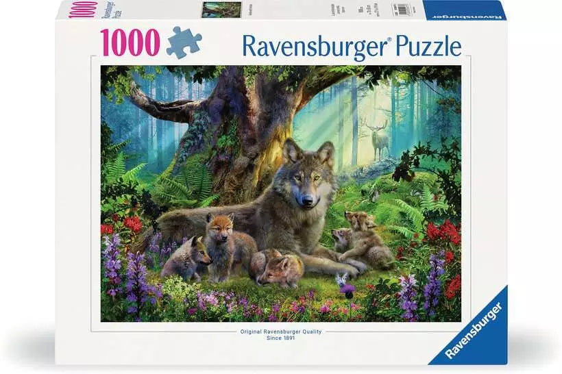 RAVENSBURGER - 1000pc - WOLVES IN THE FOREST