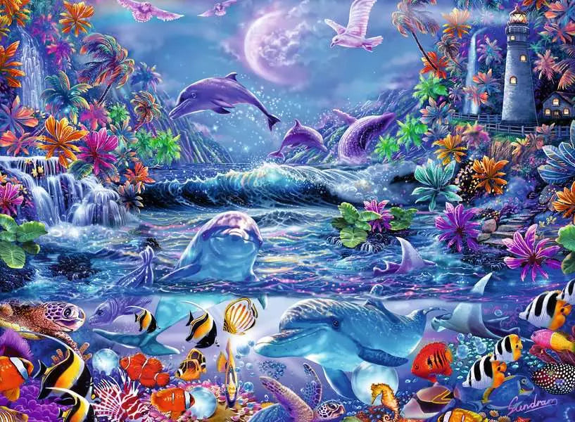 RAVENSBURGER 500PC- MOONLIT MAGIC