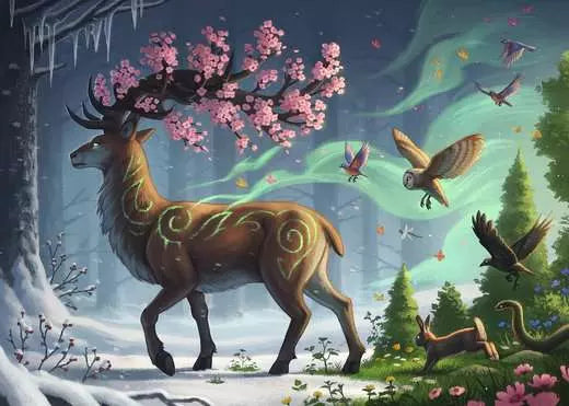 RAVENSBURGER 1000PC - DEER OF SPRING