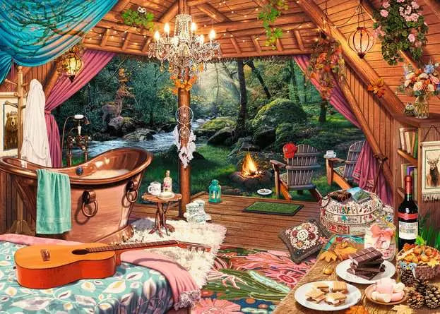 RAVENSBURGER 500PC - COZY GLAMPING