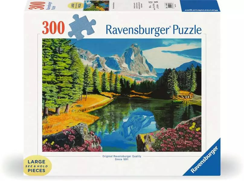 RAVENSBURGER 300PC - ROCKY MOUNTAIN REFLECTION - LARGE PIECES