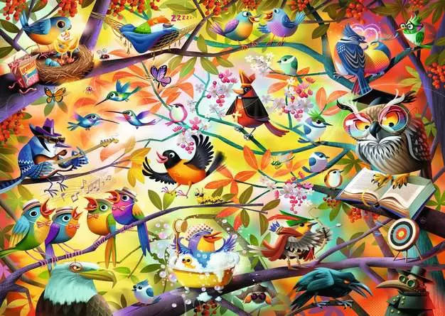 RAVENSBURGER 1000PC - DEAN MACADAM - BUSY BIRDIES