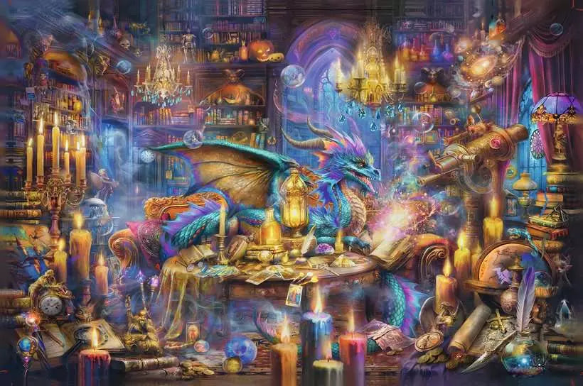 RAVENSBURGER 3000PC - DRAGONS LIBRARY