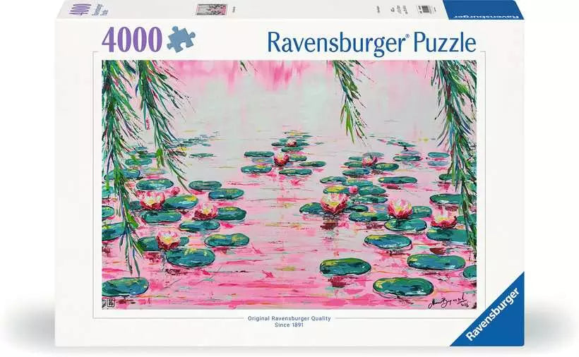 RAVENSBURGER 4000PC - PINK WATER LILLIES
