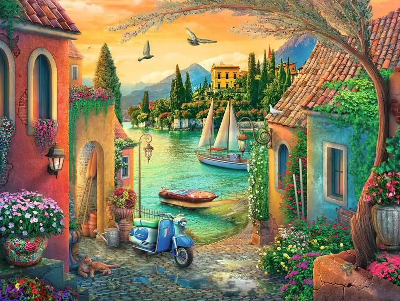 RAVENSBURGER 750PC - EUROPEAN VILLA VIEWS