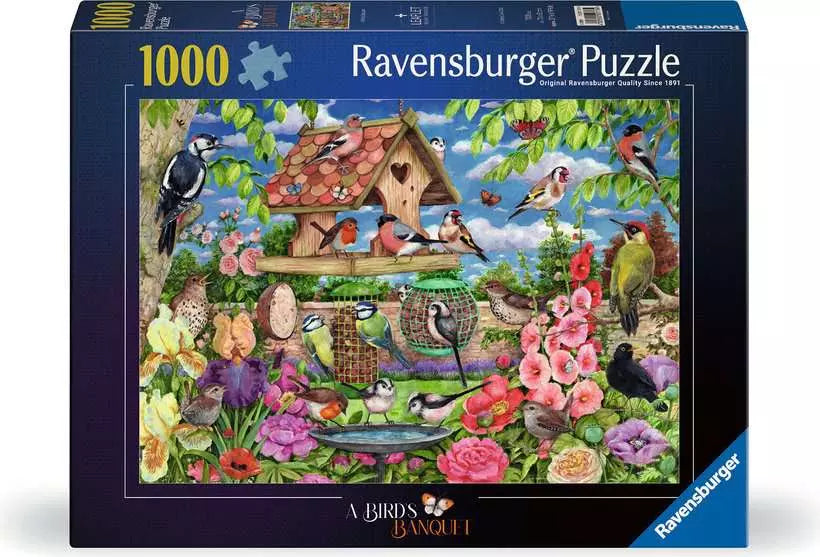 RAVENSBURGER - 1000pc - THE BIRD TABLE