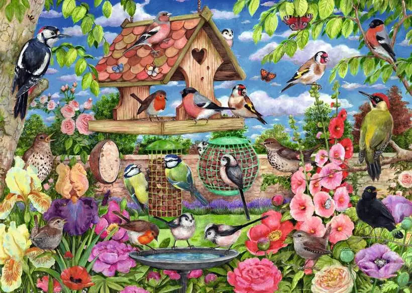 RAVENSBURGER - 1000pc - THE BIRD TABLE