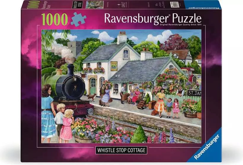 RAVENSBURGER 1000pc - WHISTLE STOP COTTAGE