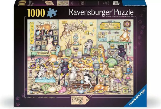 RAVENSBURGER - 1000pc - CRAZY CAT'S EASTER EGGSTRAVAGANZA