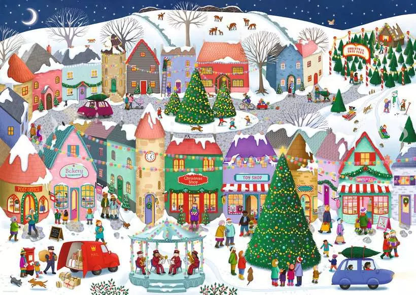 RAVENSBURGER 1000PC - CHRISTMAS TOWN