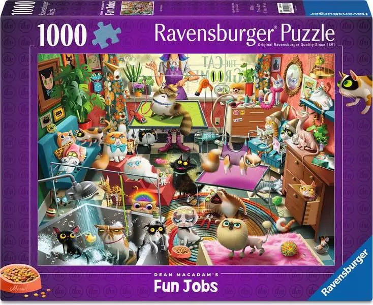 RAVENSBURGER 1000pc - THE CAT GROOMER