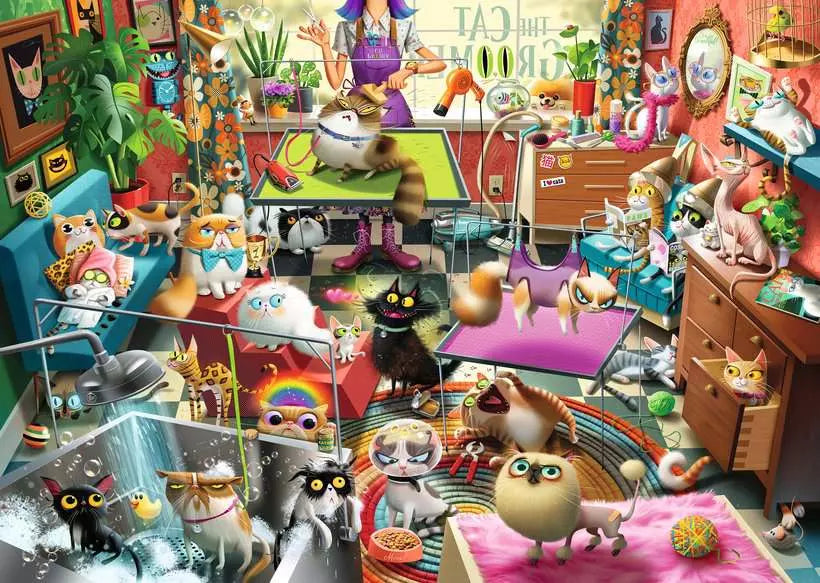 RAVENSBURGER 1000pc - THE CAT GROOMER