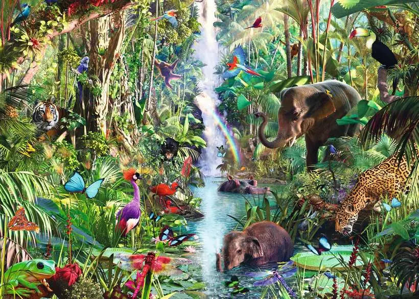 RAVENSBURGER 9000PC - JUNGLE ANIMALS