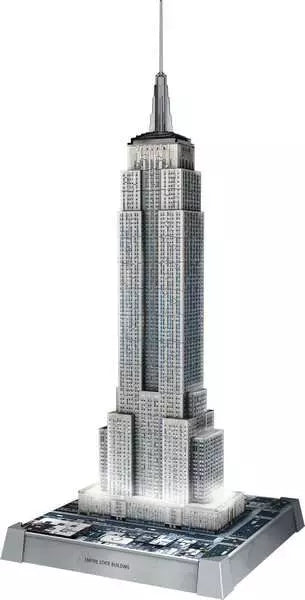 RAVENSBURGER 241PC - 3D PUZZLE - EMPIRE STATE BUILDING WITH LIGHTS