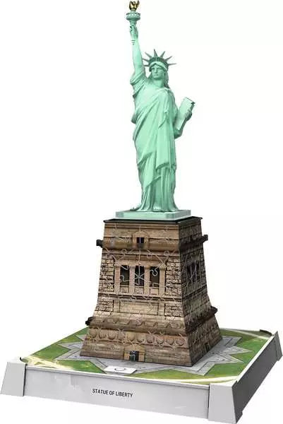 RAVENSBURGER 128PC - 3D PUZZLE - STATUE OF LIBERTY WITH LIGHTS