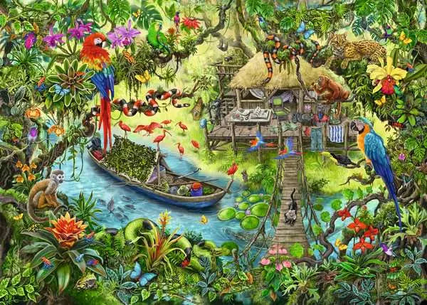 RAVENSBURGER 368PC - KIDS ESCAPE SERIES - JUNGLE JOURNEY