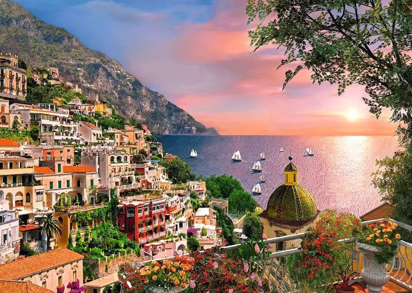 RAVENSBURGER 500PC - POSITANO - LARGE PIECES