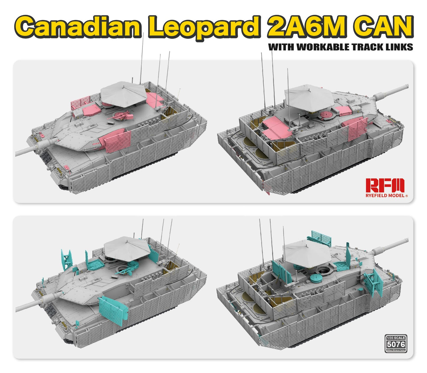 Ryefield 1/35 Canadian Leopard 2A6M w/Workable Tracks