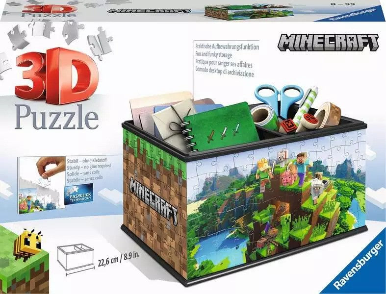 RAVENSBURGER 3D - STORAGE BOX - MINECRAFT – Orleans Hobbies Store