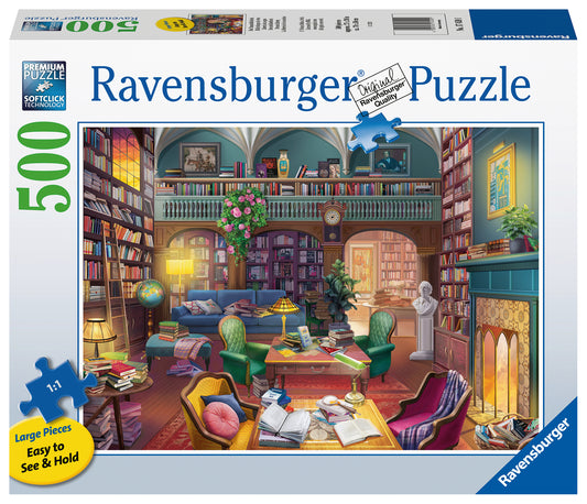 RAVENSBURGER 500PC - DREAM LIBRARY - LARGE FORMAT