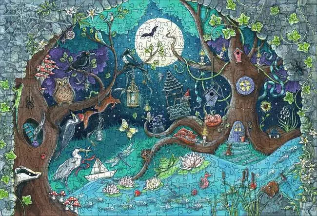 RAVENSBURGER 500PC - FANTASY FOREST - WOODEN