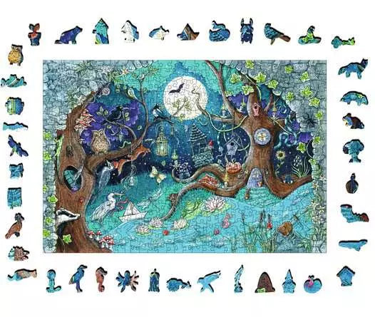 RAVENSBURGER 500PC - FANTASY FOREST - WOODEN