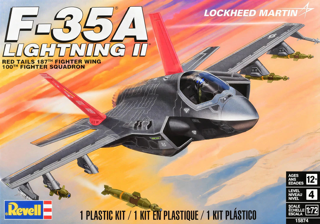 Revell 1/72 F-35A Lightning II Red Tails 187th Fighter Wing, 100th Fighter Squadron