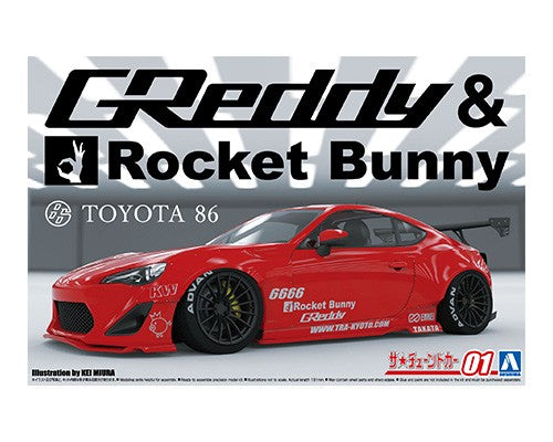 Aoshima  1/24 ZN6 Toyota 86 '12 Greddy & Rocket Bunny Enkei Ver.