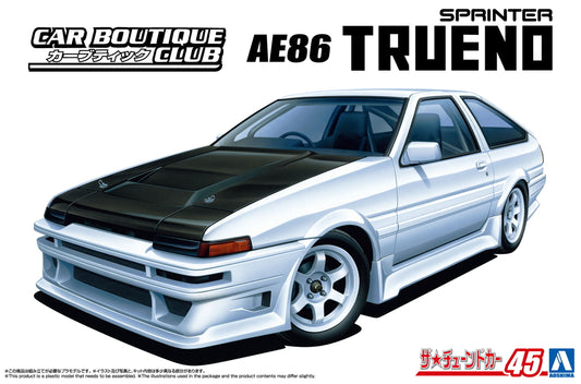 Aoshima 1/24 Toyota AE86 Trueno Car Boutique Club '85