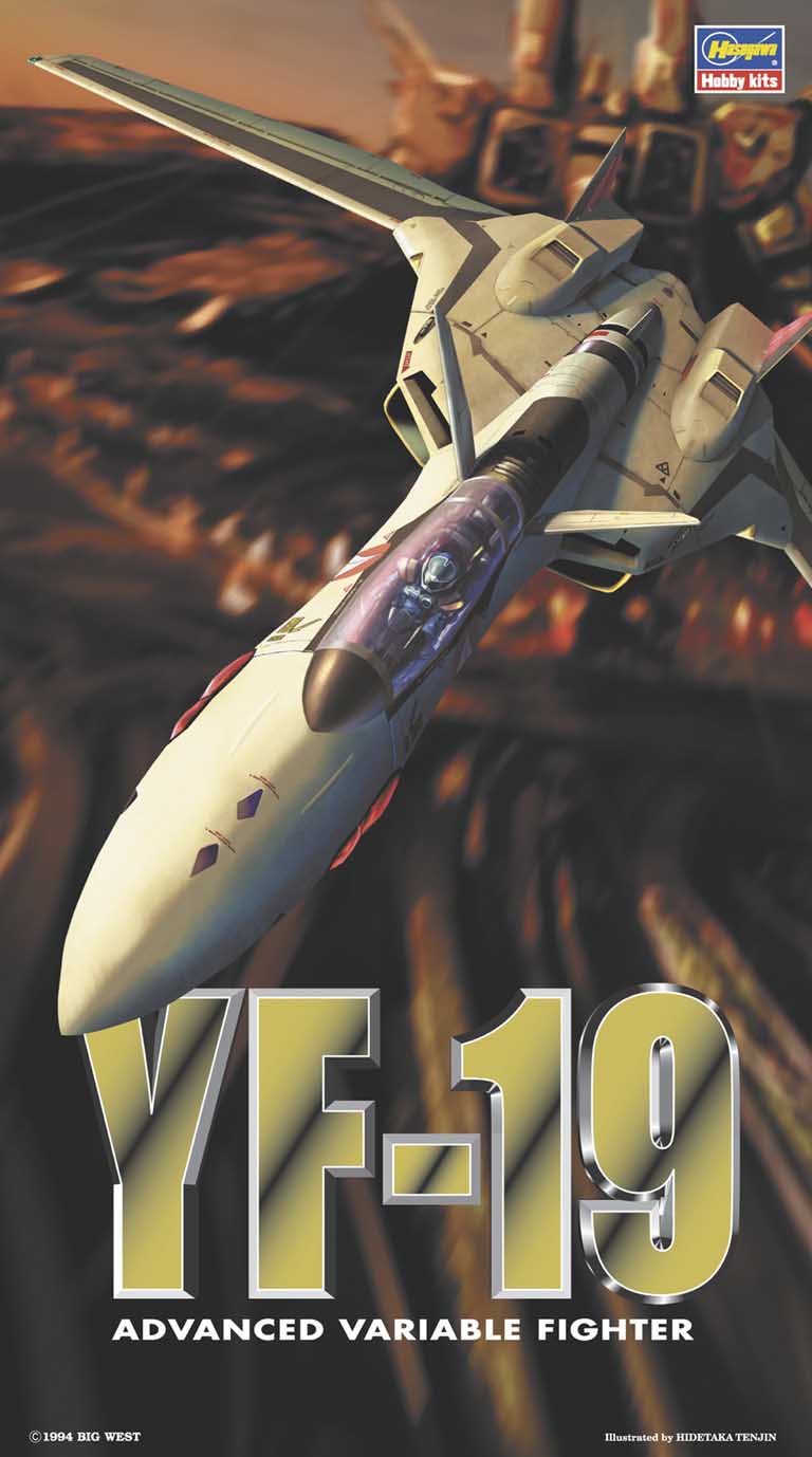 Hasegawa 1/72 Macross Plus YF-19 Advanced Variable Fighter Scale Model Kit