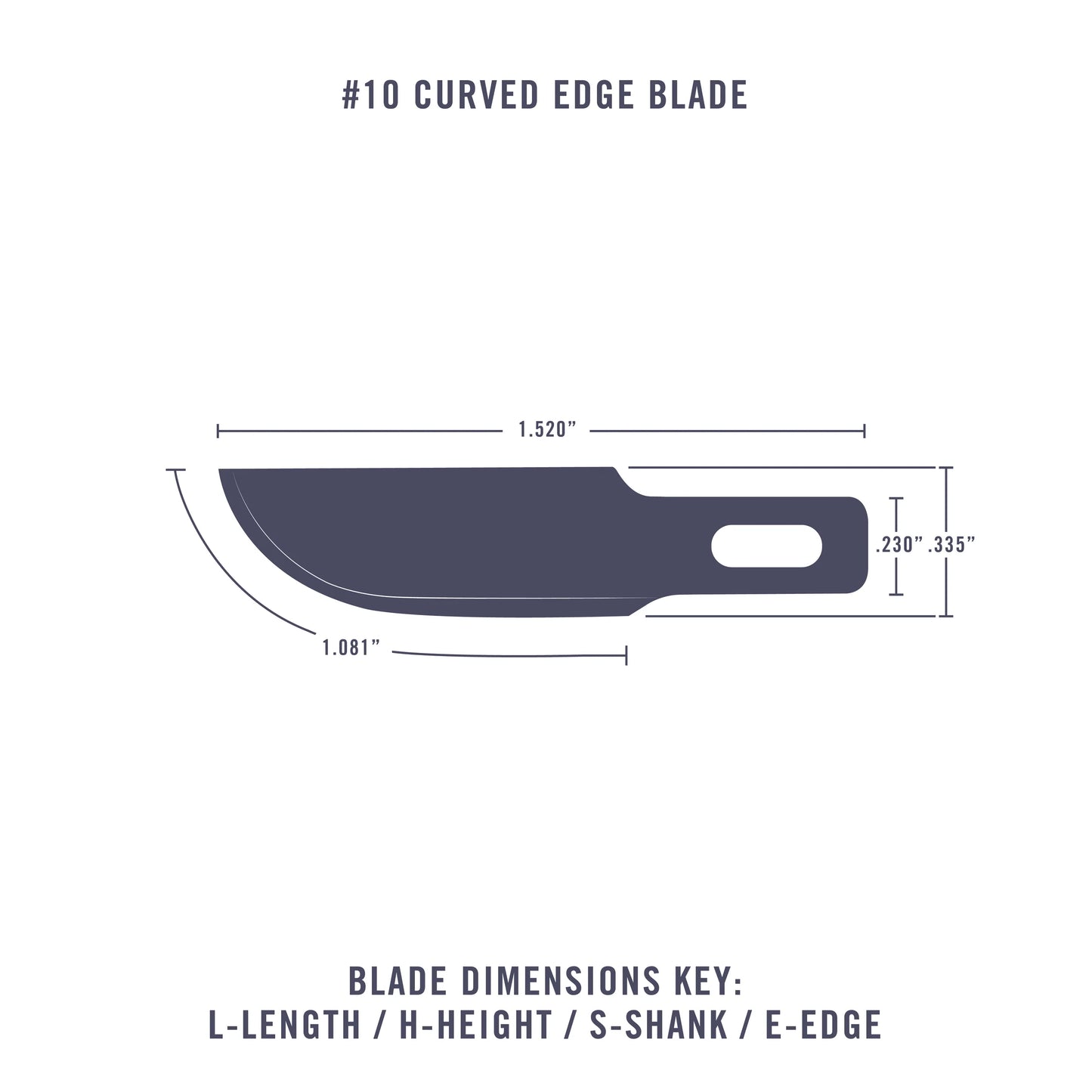 EXCEL 20010 #10 Curved Edge Blade