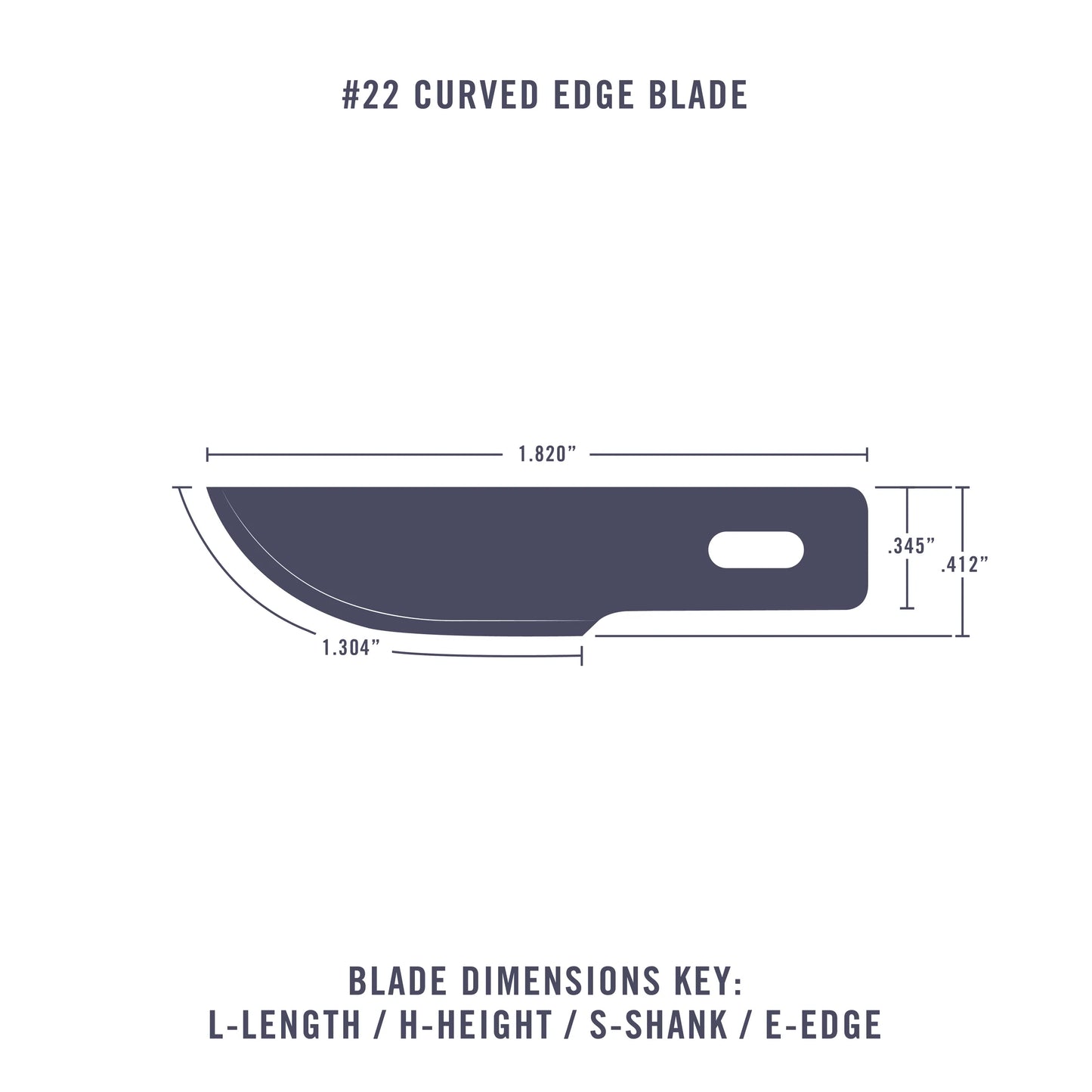 EXCEL 20022 #22 Curved Edge Blade
