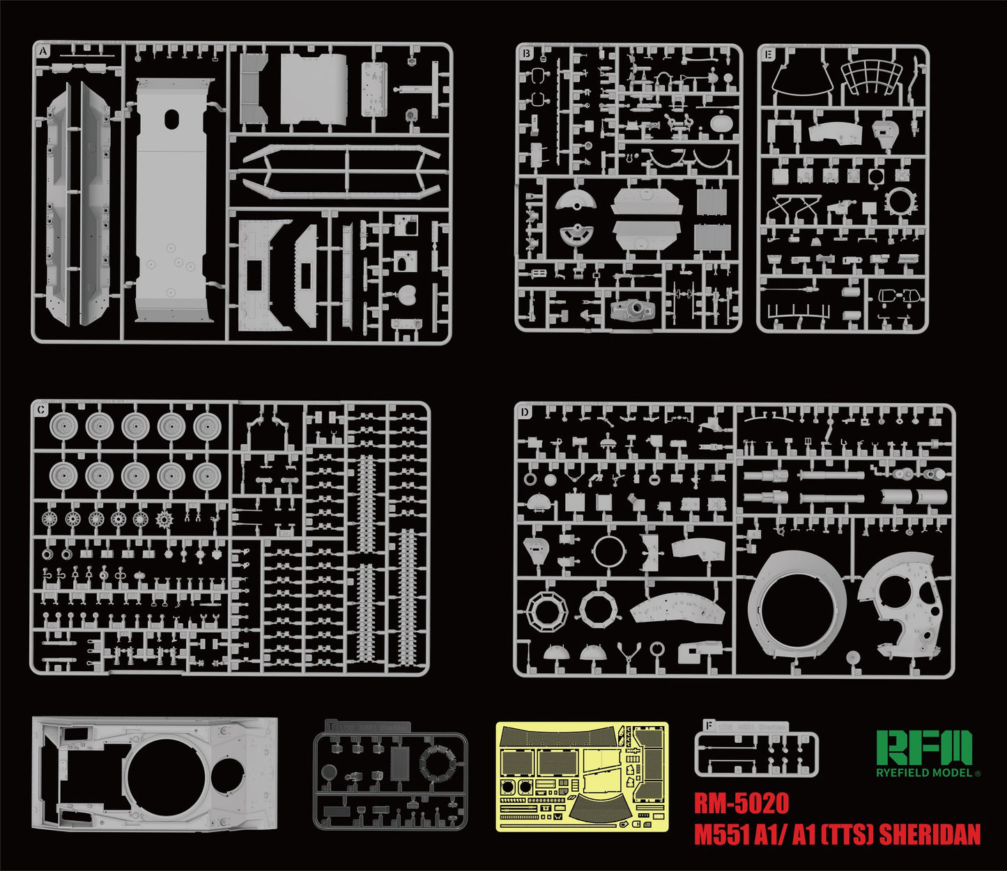 Ryefield 1/35 M551A1/A1TTS Sheridan