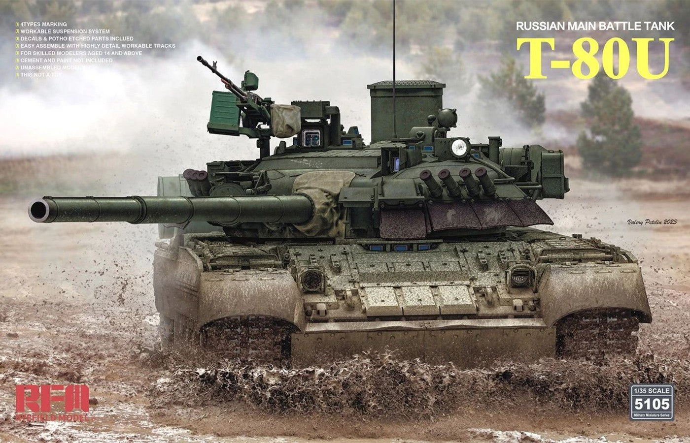 Ryefield 1/35 Russian Main Battle Tank T-80U