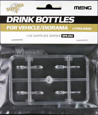 Meng 1/35 Drink Bottles For Vehicle/Diorama; 4 Types Inside