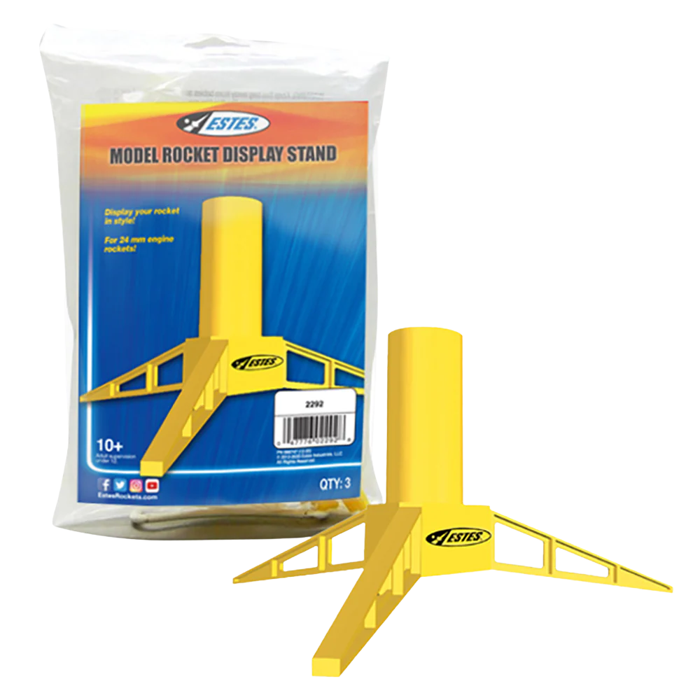Estes Rockets Model Rocket Display Stand (C11, D & E engine size)