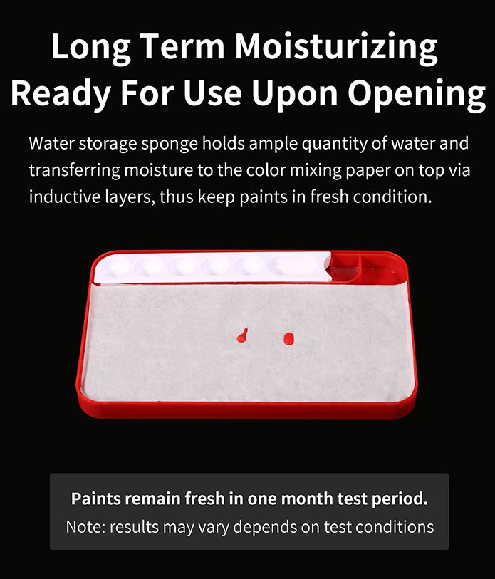 DSPIAE PRO Poseidon Wet Palette for Acrylic Paints