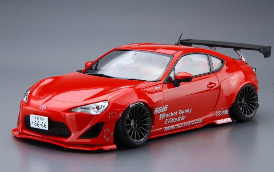 Aoshima  1/24 ZN6 Toyota 86 '12 Greddy & Rocket Bunny Enkei Ver.